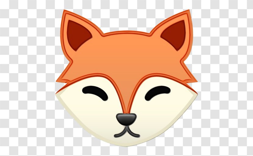 Emoji Face - Snout - Red Fox Whiskers Transparent PNG