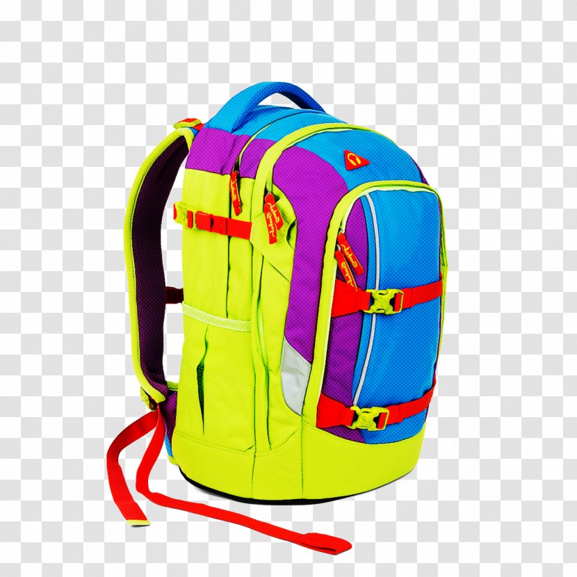 Backpack Bag Yellow Turquoise Luggage And Bags - Fashion Accessory Magenta Transparent PNG