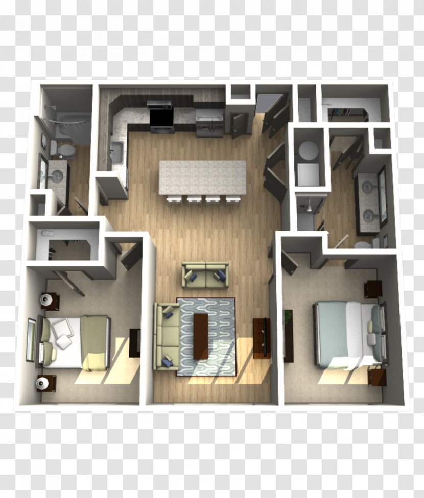 Crescent Northpoint Apartments Floor Plan Tomball House Facade - Elevation Transparent PNG