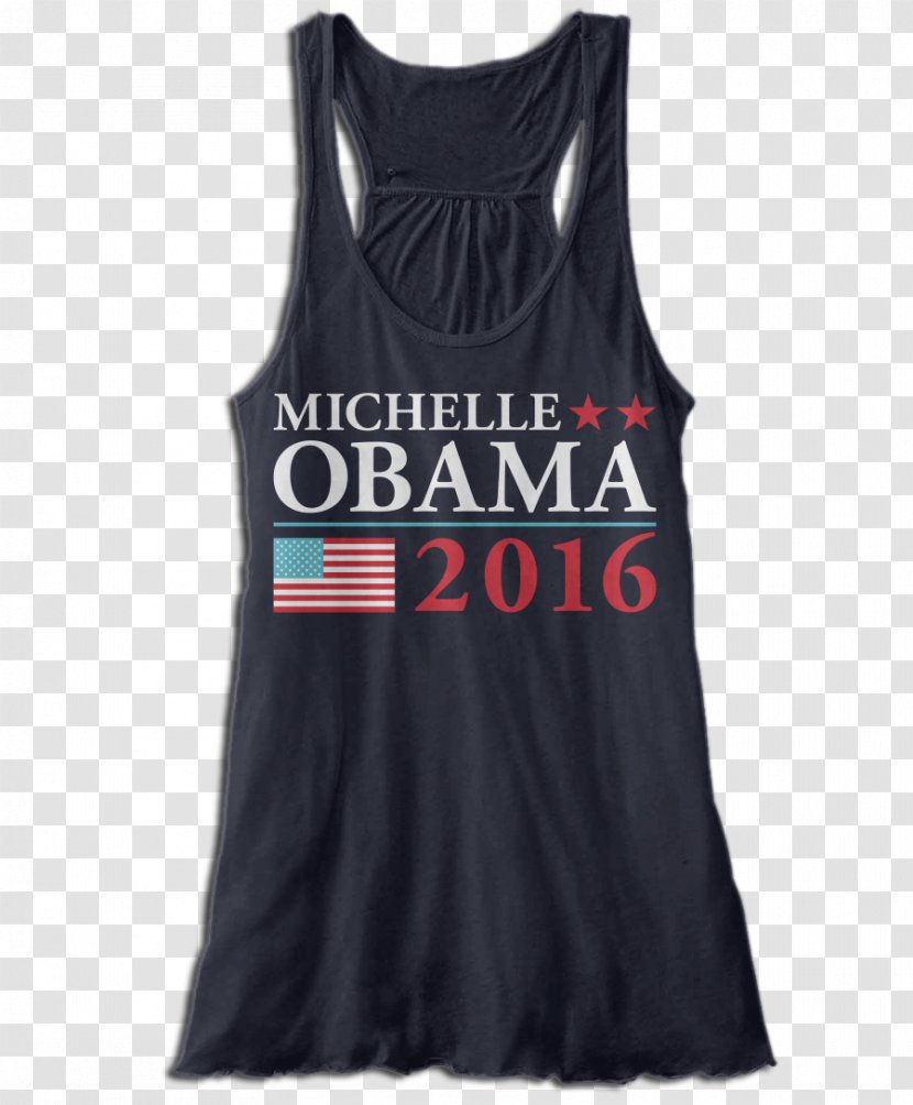 T-shirt Top Gilets Sleeveless Shirt Clothing - Vest - Michelle Obama Transparent PNG