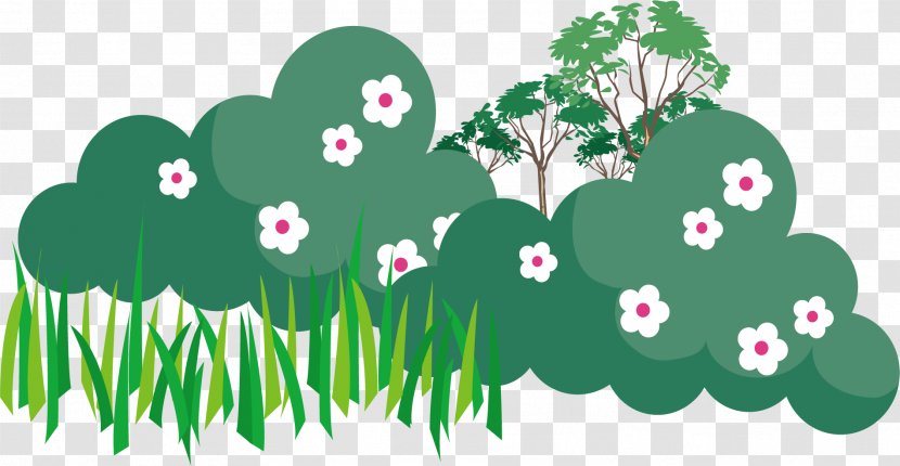 Grass Vector Material - Flower - Silhouette Transparent PNG
