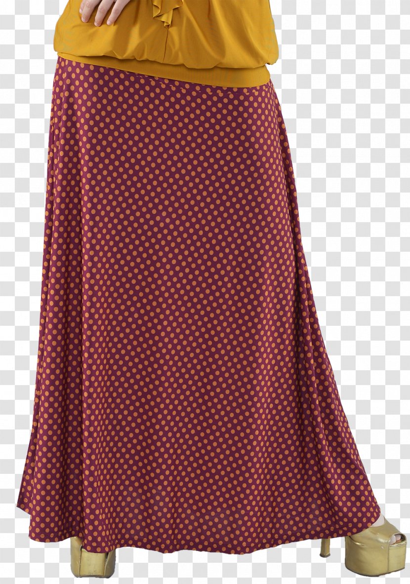 Polka Dot Skirt Burgundy Clothing Fashion - Magenta - Day Dress Transparent PNG
