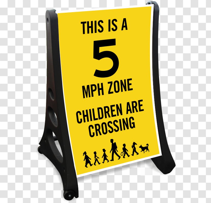 Slow Children At Play School Zone Traffic Sign - Text - Child Transparent PNG