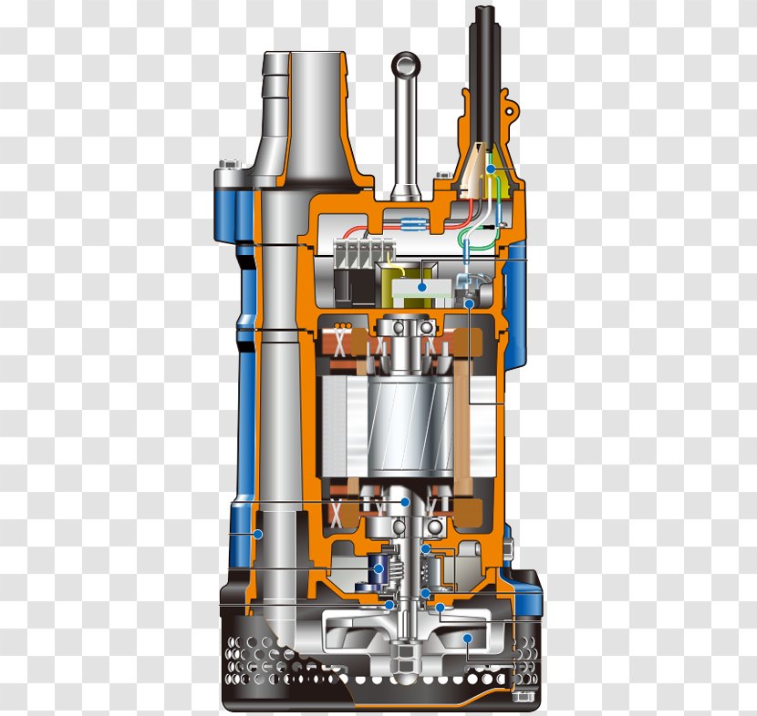Submersible Pump Machine Engineering Sewage Pumping Slurry - Spare Part - Site Construction Supplies Transparent PNG