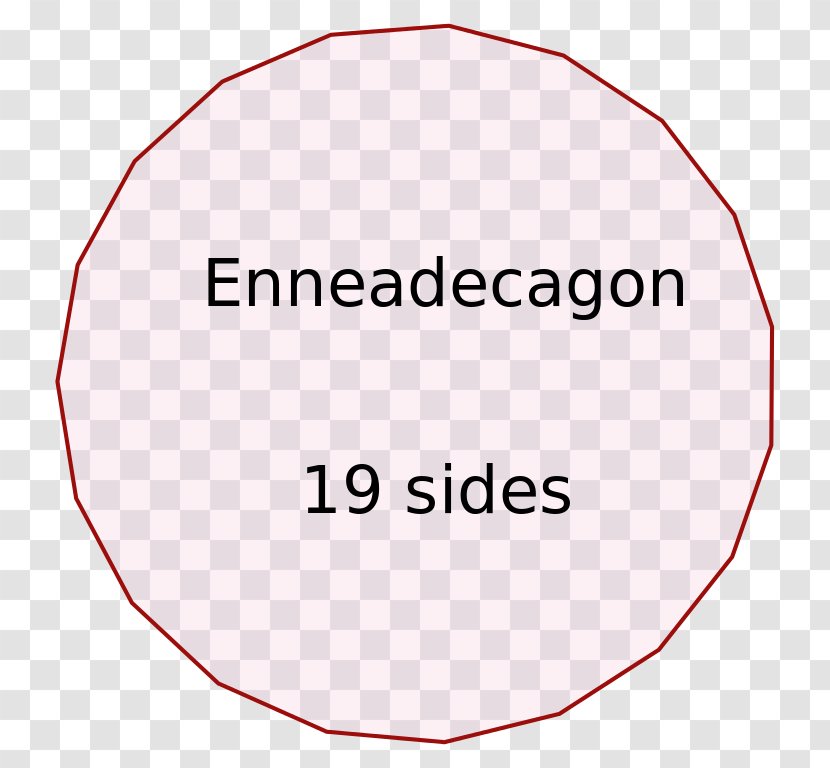 Enneadecagon Internal Angle Regular Polygon Transparent PNG