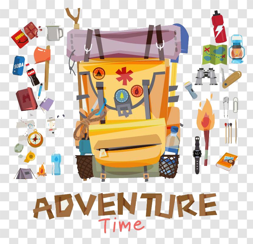 Adventure Camping Hiking - Travel Gear Vector Transparent PNG