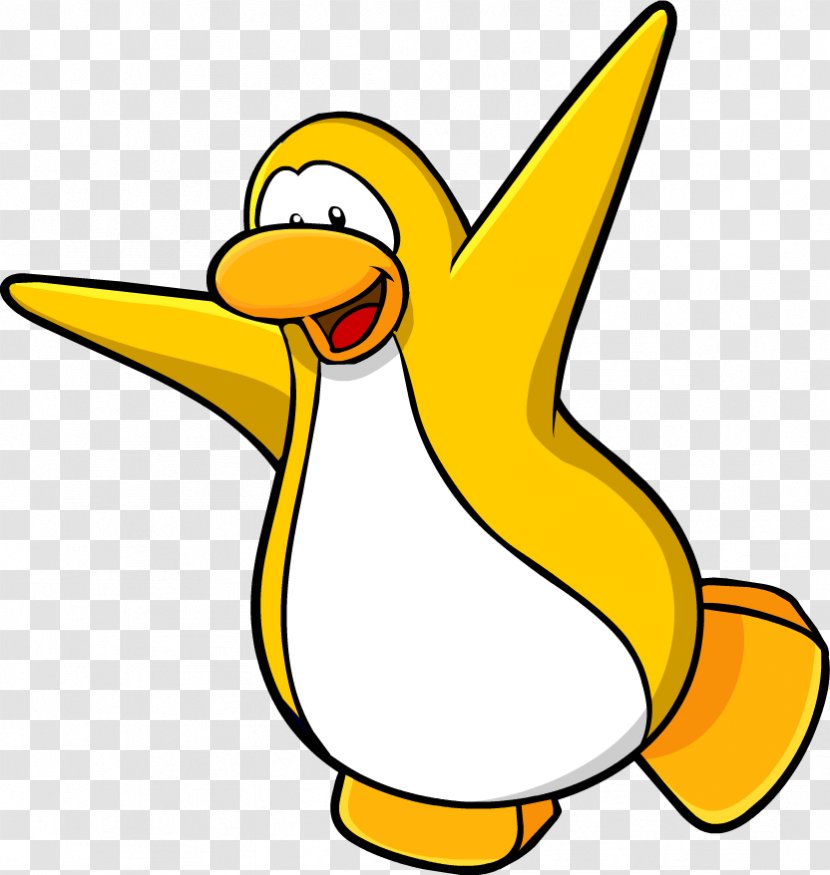 Club Penguin Blue Yellow Clip Art - Happiness Transparent PNG