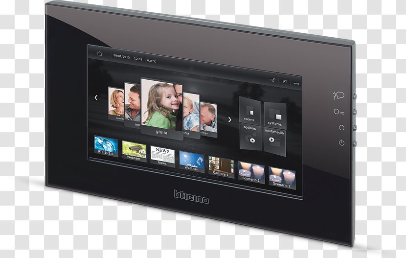 Bticino Touchscreen Home Automation Kits Electrical Switches Computer Monitors - Gadget Transparent PNG