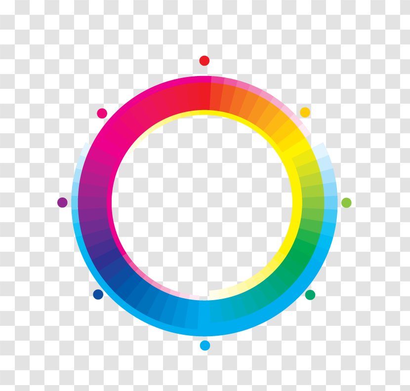 CMYK Color Model Wheel RGB Yellow - Theory - Circle Transparent PNG
