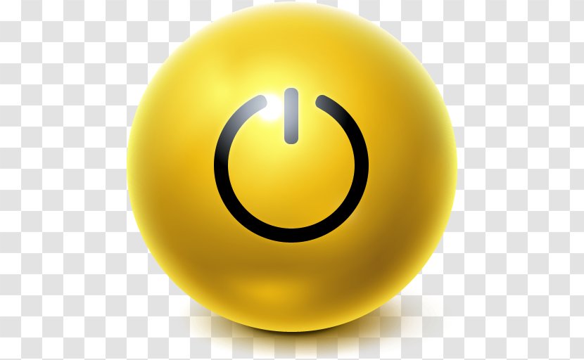 Sleep Mode Button - Smiley - Bright Transparent PNG