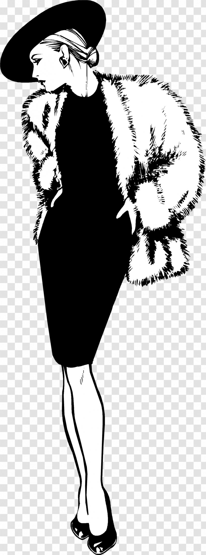 Hat Girls In Furs (Portrait Of A Woman) Fur Clothing Clip Art Transparent PNG