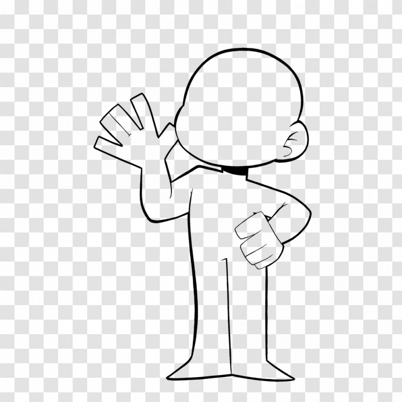 Thumb Drawing Line Art Clip - Frame - I Dont Know Transparent PNG