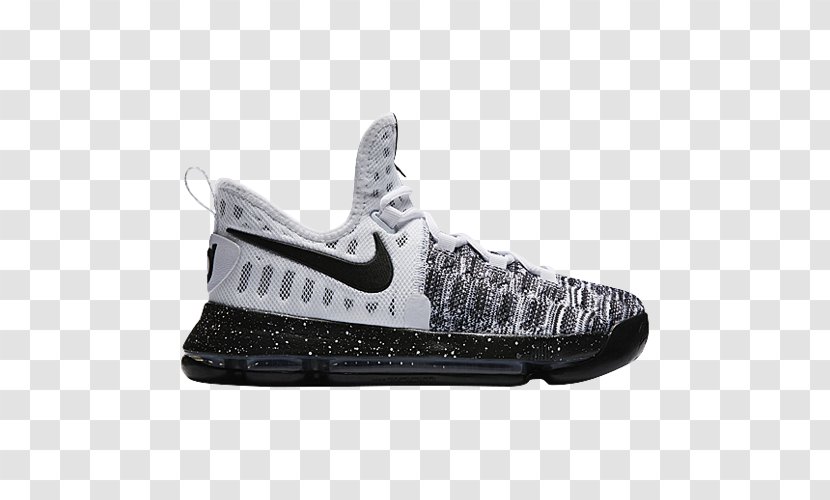 Nike KD 9 GS 'Black Space' Youth Sneakers Zoom Elite Men's Basketball Shoe Sports Shoes Line - Black Transparent PNG