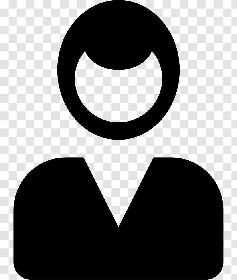 Businesswomen Icon - Logo - Blackandwhite Transparent PNG