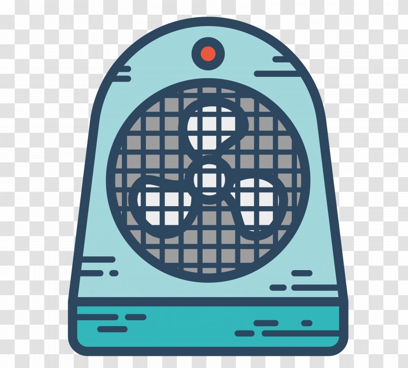 Home Appliance Icon - Fan - Vector Blue Transparent PNG