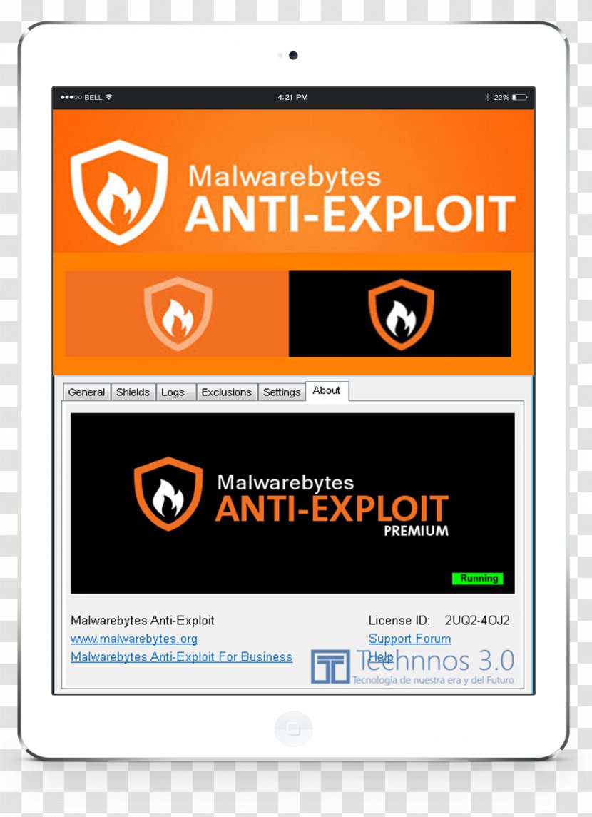 Malwarebytes Anti-Exploit Brand Logo Display Advertising - Spyware Transparent PNG