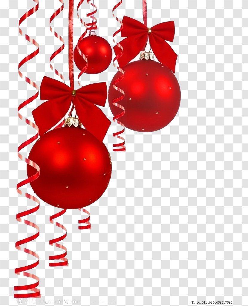 Christmas Ornament Decoration Clip Art - Lights - Red Ball Transparent PNG