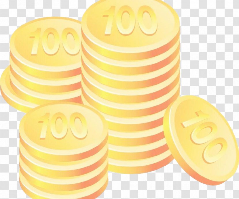 Cartoon Gold Coin - Pile Of Coins Transparent PNG