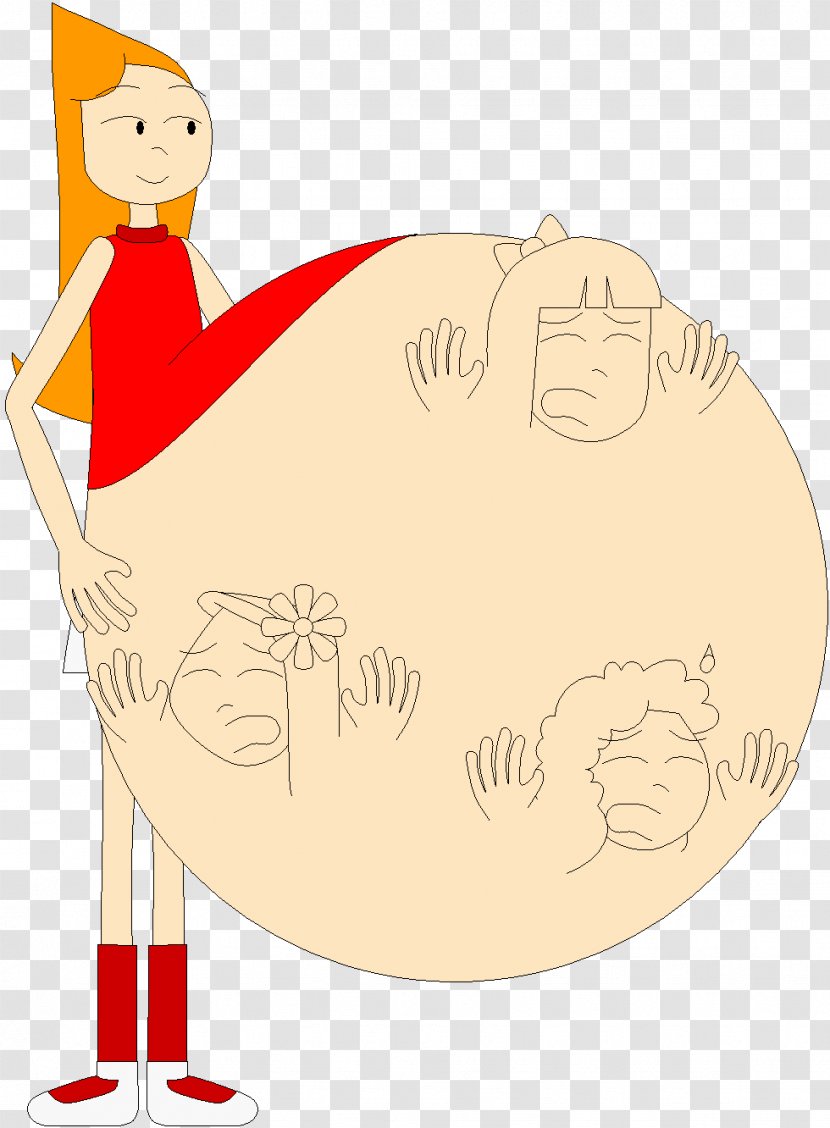 Candace Flynn Abdominal Tenderness Pregnancy Abdomen Phineas - Tree Transparent PNG