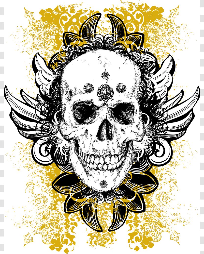 Skull Drawing Clip Art - Visual Arts - Skulls Transparent PNG