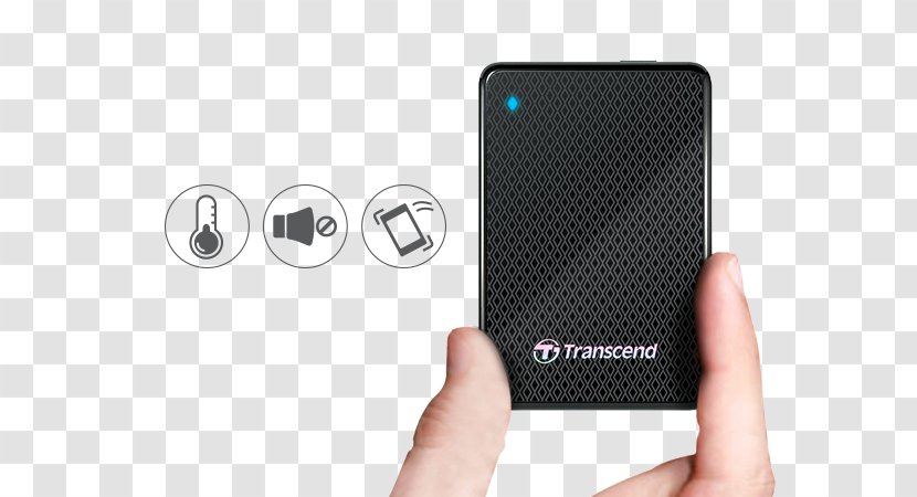 Transcend ESD400 Solid-state Drive 128 GB External SSD (portable) USB 3.0 Black Samsung Portable T3 - Gadget Transparent PNG
