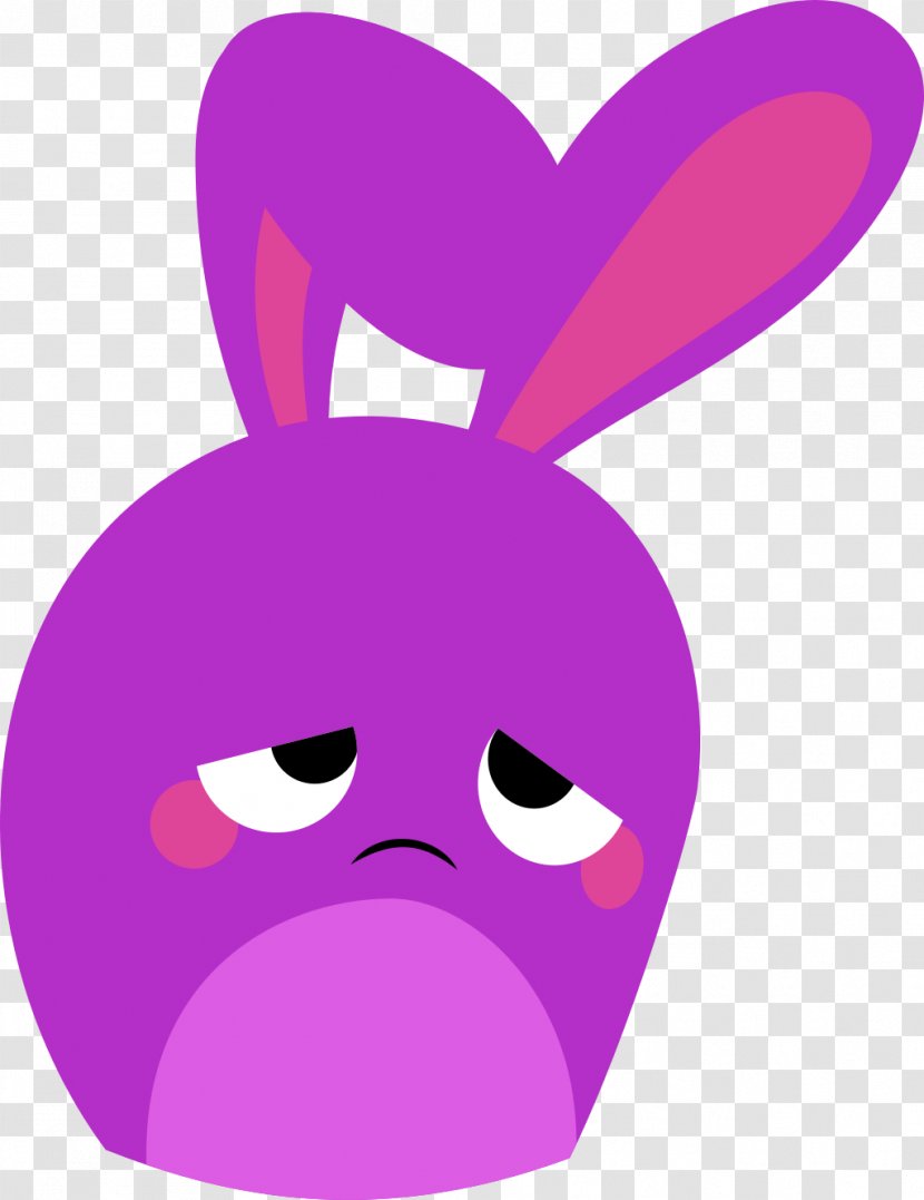 Lavender Color Violet Clip Art - Easter Bunny - Vector Transparent PNG