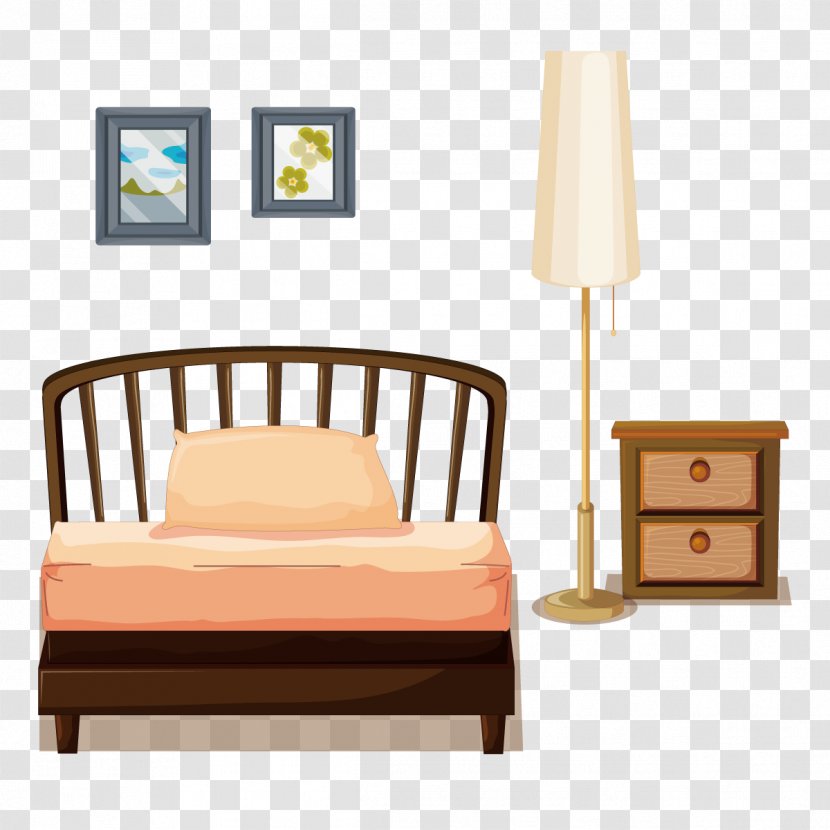 Nightstand Bedroom Illustration - Heart - Vector Twins Transparent PNG