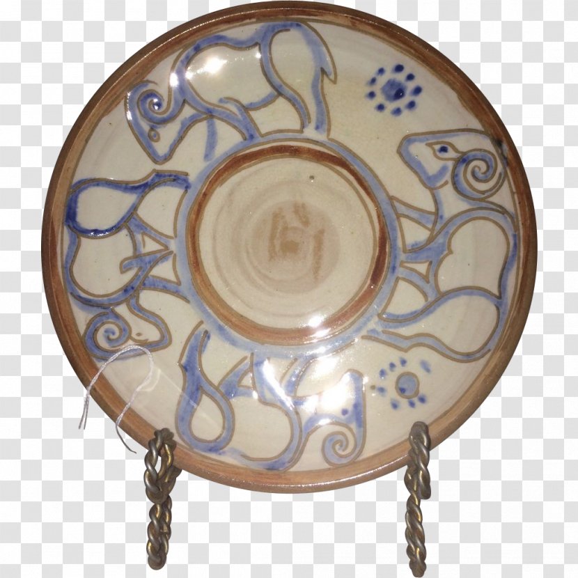 Plate Ceramic Platter Blue And White Pottery Tableware Transparent PNG