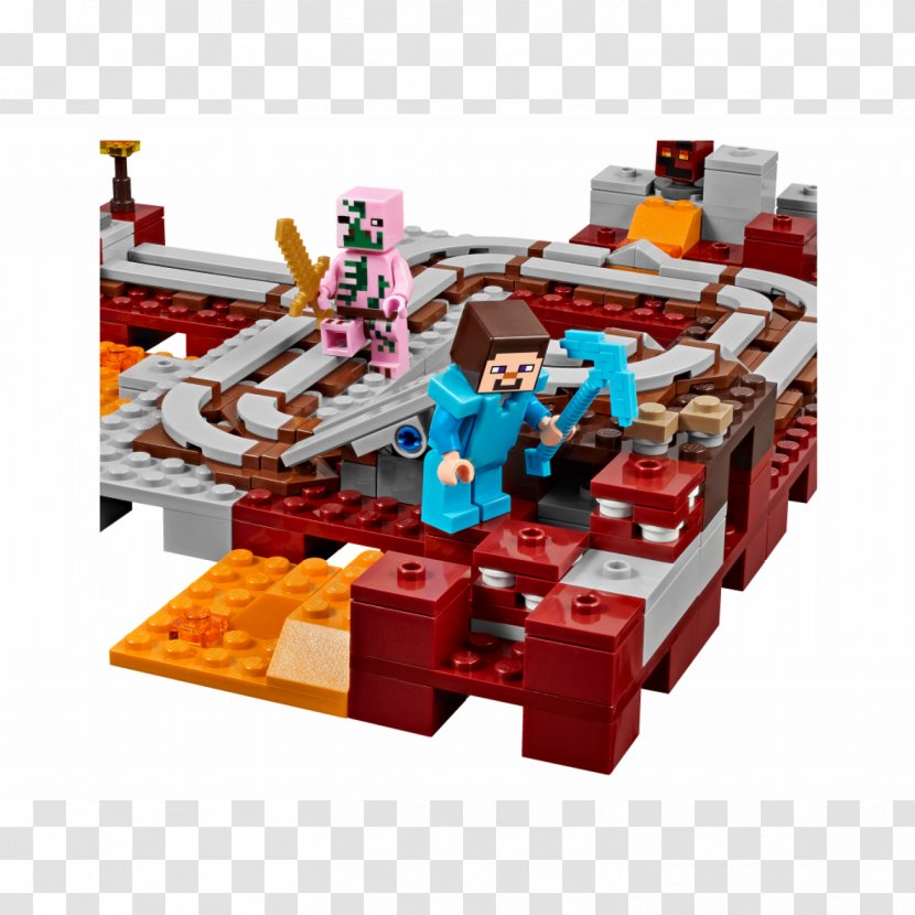 LEGO 21130 Minecraft The Nether Railway Toy Lego - Zombie Cave - Lepin Transparent PNG