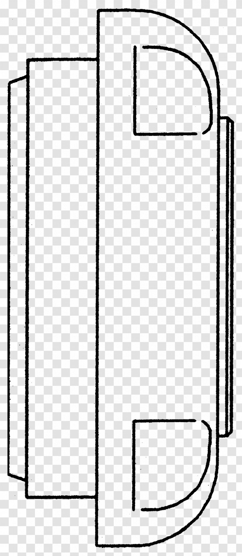 Door Handle Paper Drawing Line - White - Product Transparent PNG