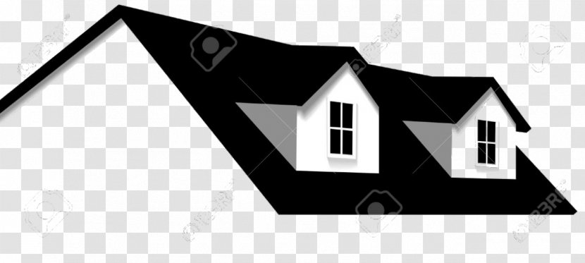 Flat Roof House Window Clip Art - Roofer Transparent PNG