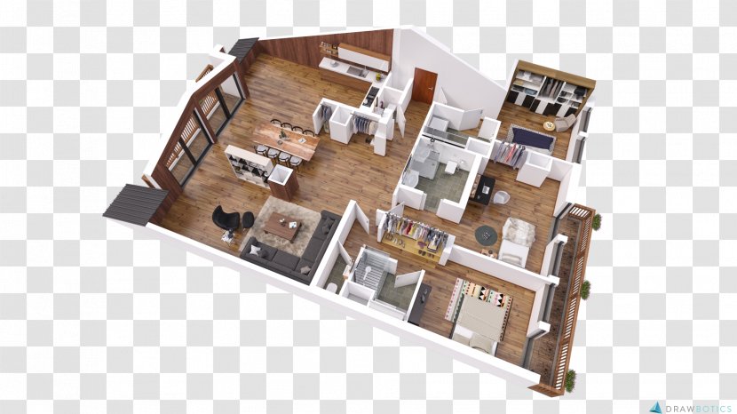 3D Floor Plan House - Design Transparent PNG