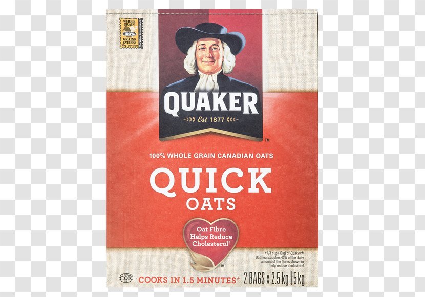Quaker Instant Oatmeal Breakfast Cereal Cream Oats Company - Whole Grain - Peaches And Transparent PNG