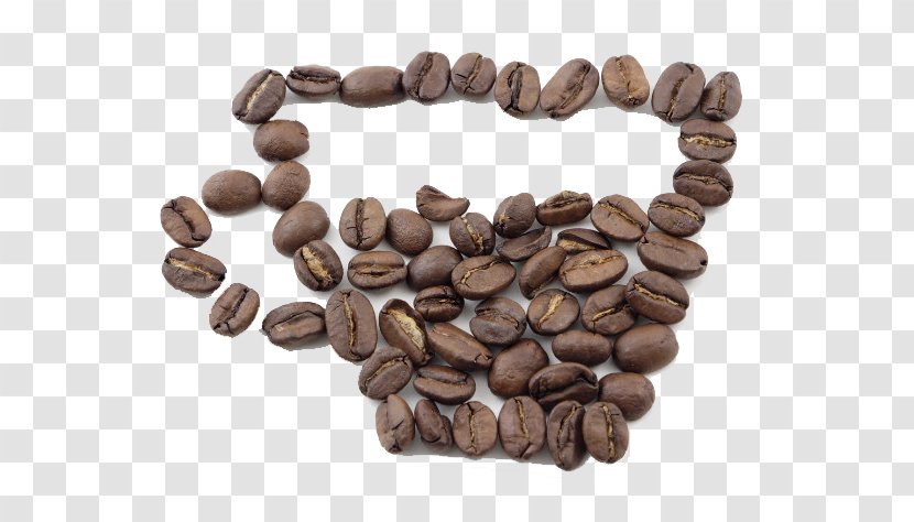 Coffee Cup Cafe Bean - Chocolate - Beans Put Into A Transparent PNG
