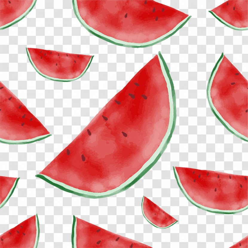 Euclidean Vector Fruit Computer File - Cartoon - Hand-painted Watermelon Transparent PNG
