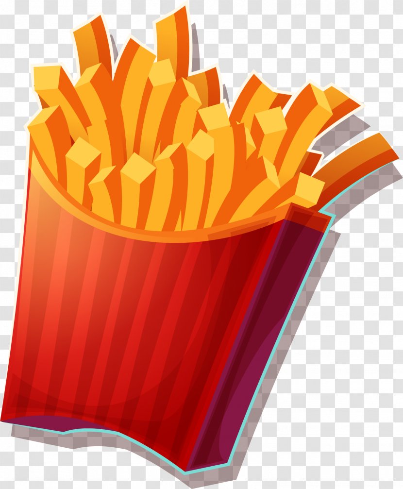 French Fries Deep Fryer PartyPizza Potato - Frying - Vector Hand-painted Chips Transparent PNG