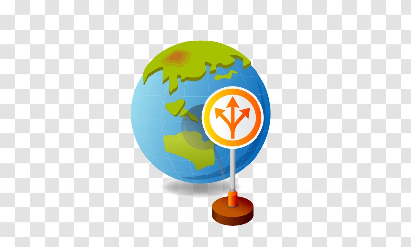 Icon - World - Vector Globe Transparent PNG