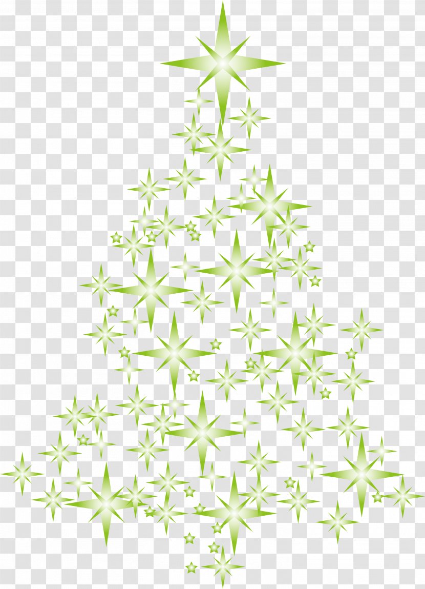 Christmas Tree Watercolor Painting - Green - Creative Star Transparent PNG