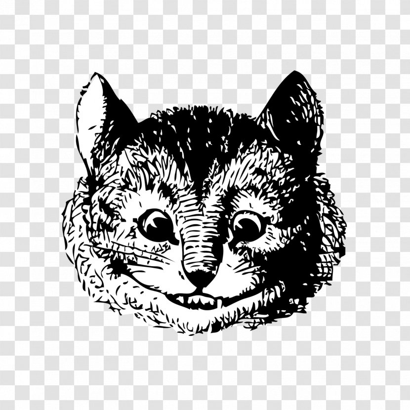 Cheshire Cat Alice's Adventures In Wonderland The Mad Hatter Drawing - Like Mammal - Clipart Transparent PNG