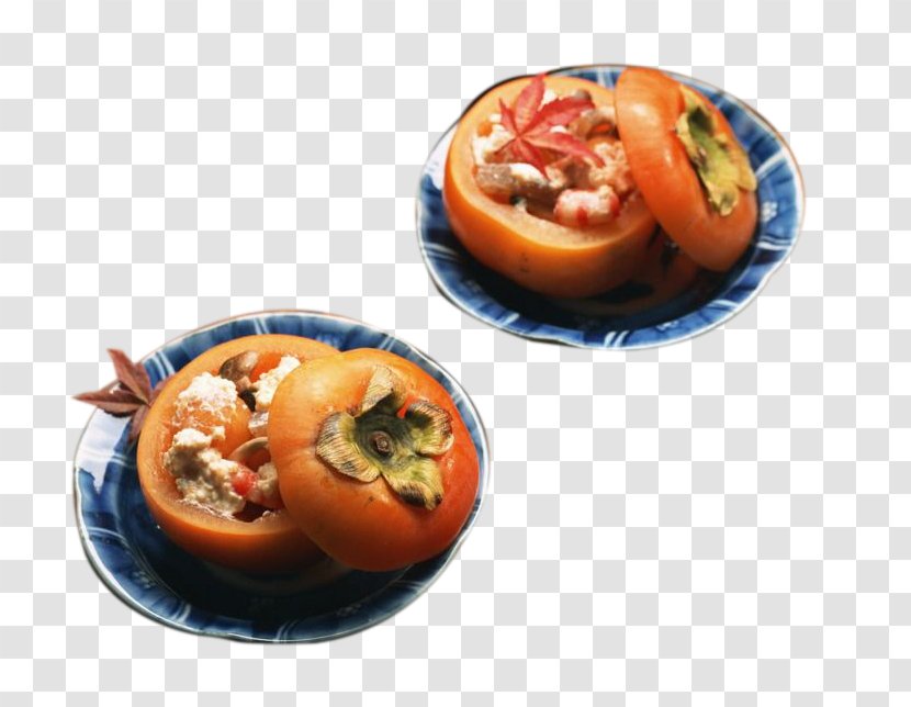 Tea Breakfast Japanese Cuisine Food Photography - Vegetarian - Singles Persimmon Two Cup On Wood Transparent PNG