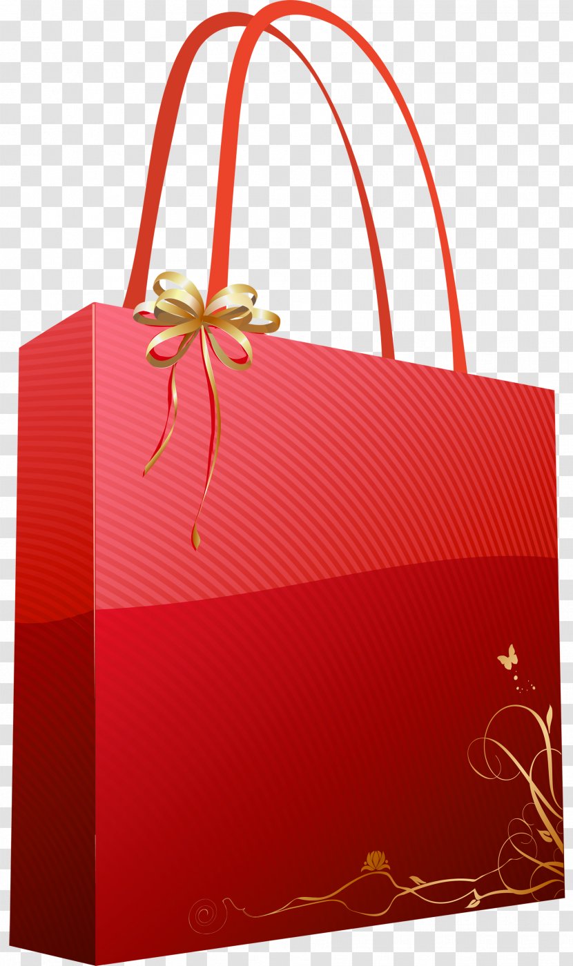 Gift Bag Clip Art - Stock Photography - Red Giftbag Picture Transparent PNG