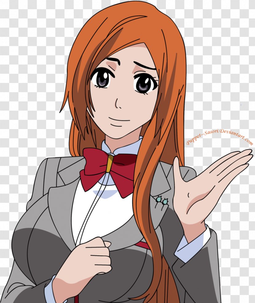 Orihime Inoue Ichigo Kurosaki Karakura Town Rukia Kuchiki Byakuya - Watercolor Transparent PNG