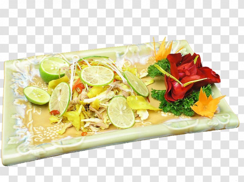 Chinese Cuisine Lemon Chicken Vegetarian Barbecue Grill - Shredded Transparent PNG