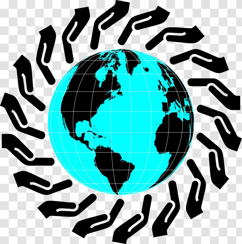 World Map Globe Stock Photography - Helping Hands Frames Transparent PNG