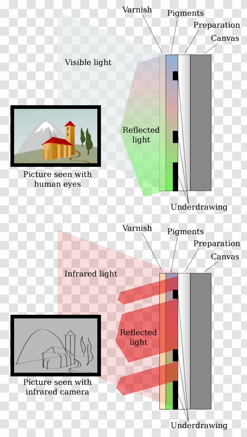 Light Infraroodreflectografie Infrared Electromagnetic Radiation Wikipedia - Nanometer Transparent PNG
