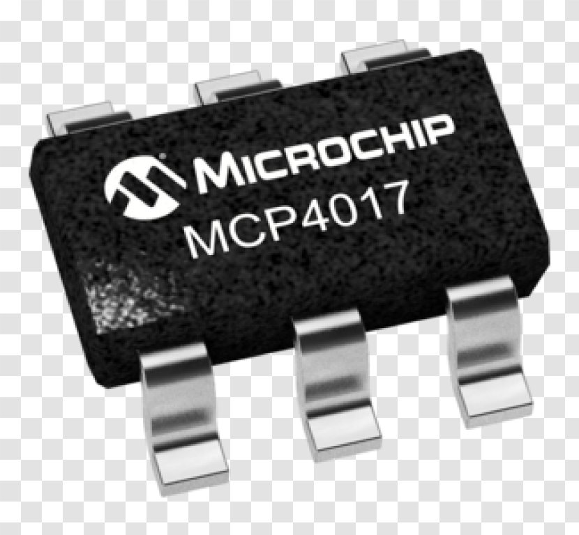 Integrated Circuits & Chips Microcontroller Analog-to-digital Converter Electronic Circuit Component - Digital Potentiometer Transparent PNG