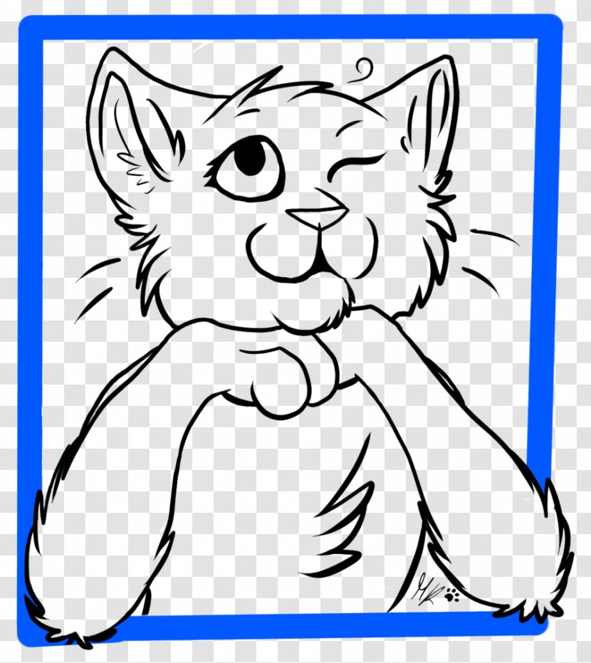 Whiskers Cat Line Art Drawing Clip - Mammal Transparent PNG