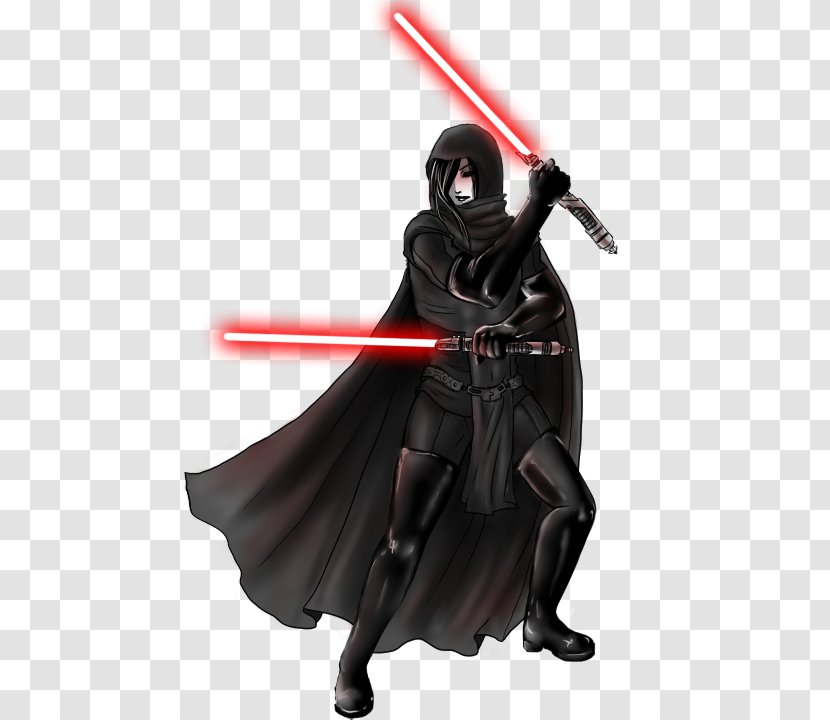 Star Wars: The Old Republic Sith Anakin Skywalker Drawing - Action Figure - Wars Transparent PNG