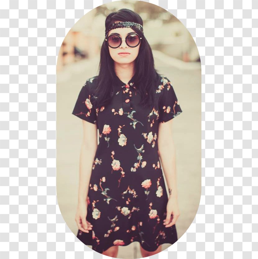 Sunglasses T-shirt Blouse Sleeve Fashion - Frame - Plaid Pleated Skirts Transparent PNG