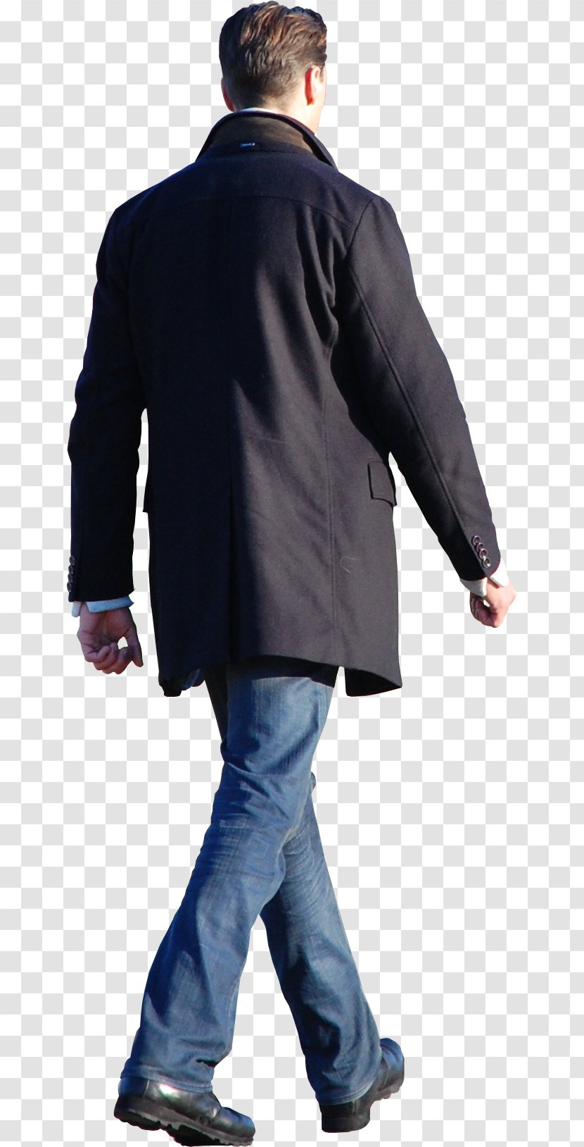Coat Jacket Clothing Outerwear Fashion - Joint - Man Walking Transparent PNG